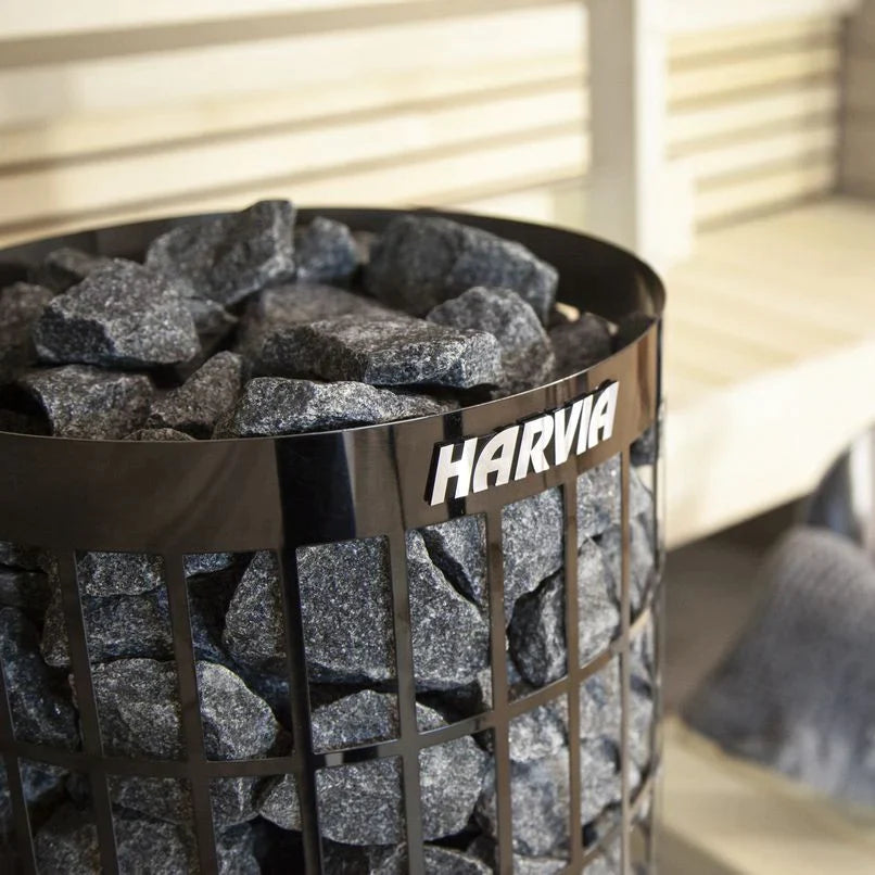 Harvia Cilindro XE | Sauna Elektroofen digitale Steuerung | 6.8 kW / 9 kW | PC70XE black / PC90XE black