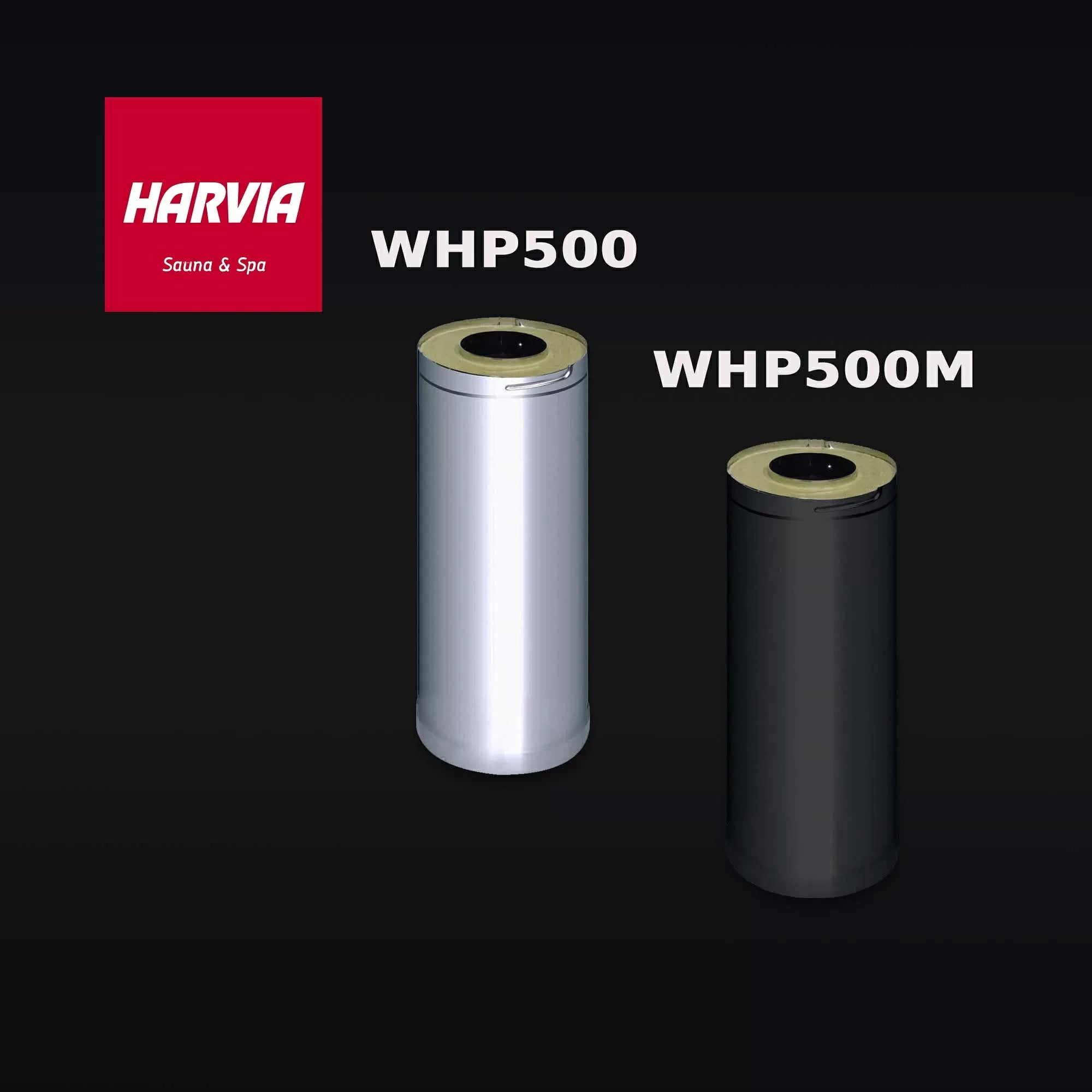 Harvia WHP500 / WHP500M | Verlängerungsrohr Edelstahl Verlängerungsstück für Harvia WHP1500 50 cm | WHP500 / WHP500M