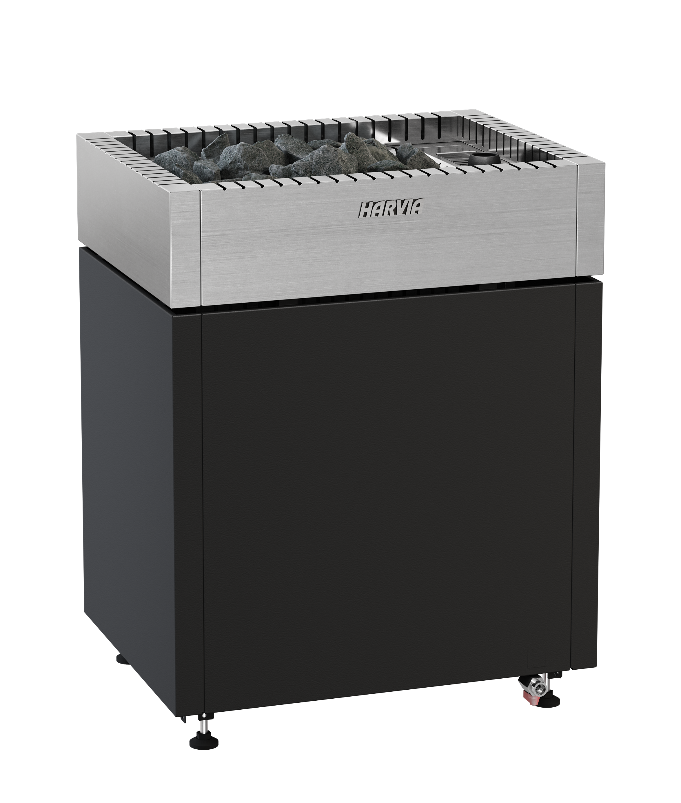 Harvia Qube Combi Komplettset | Bi-O/Combi Elektroofen mit Fenix 110C WIFI Steuerung und 40kg Saunasteine | 9 kW/ 12 kW/ 15 kW