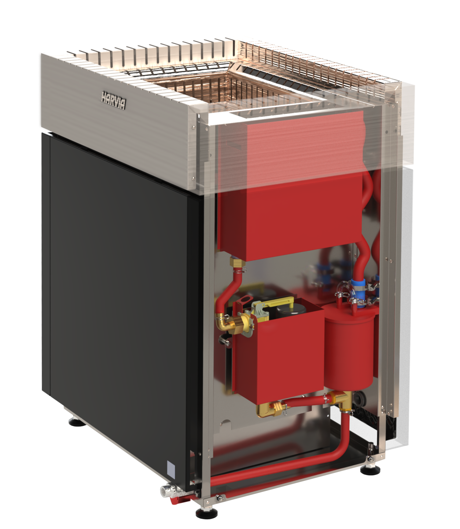 Harvia Qube Combi | Bi-O/Combi Elektroofen | 10 kW/ 13.5 kW/ 15 kW