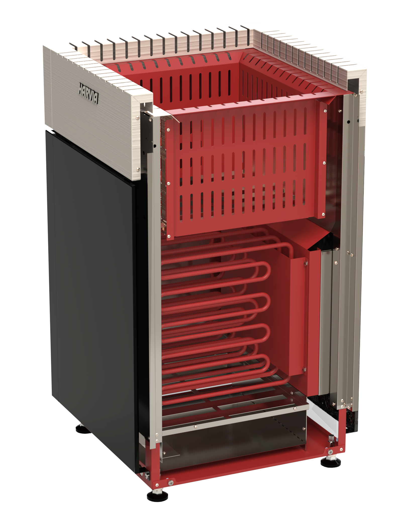 Harvia Qube | Saunaofen Elektroofen benötigt separate Steuereinheit  | 9 kW/ 10.5 kW/ 12 kW/ 15 kW